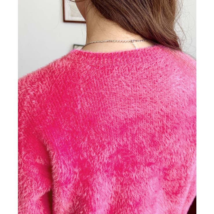 クールネックショート丈シャギーニットプルオーバー | moment+ | 詳細画像25 