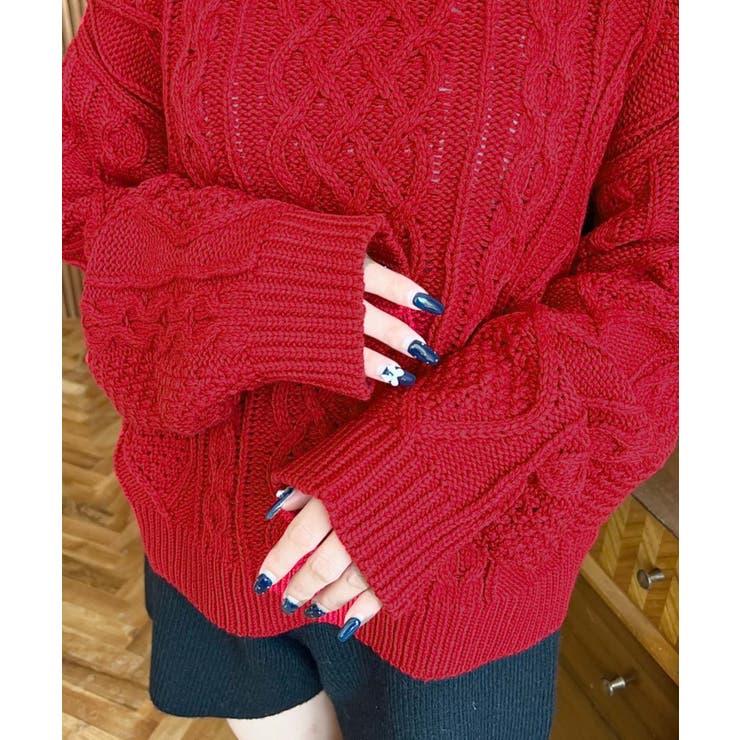 ケーブルニットプルオーバー | moment+ | 詳細画像26 