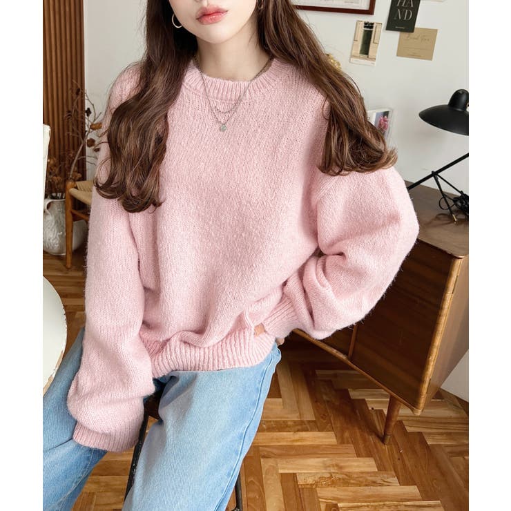 モヘアライクベーシックニットプルオーバー | moment+ | 詳細画像27