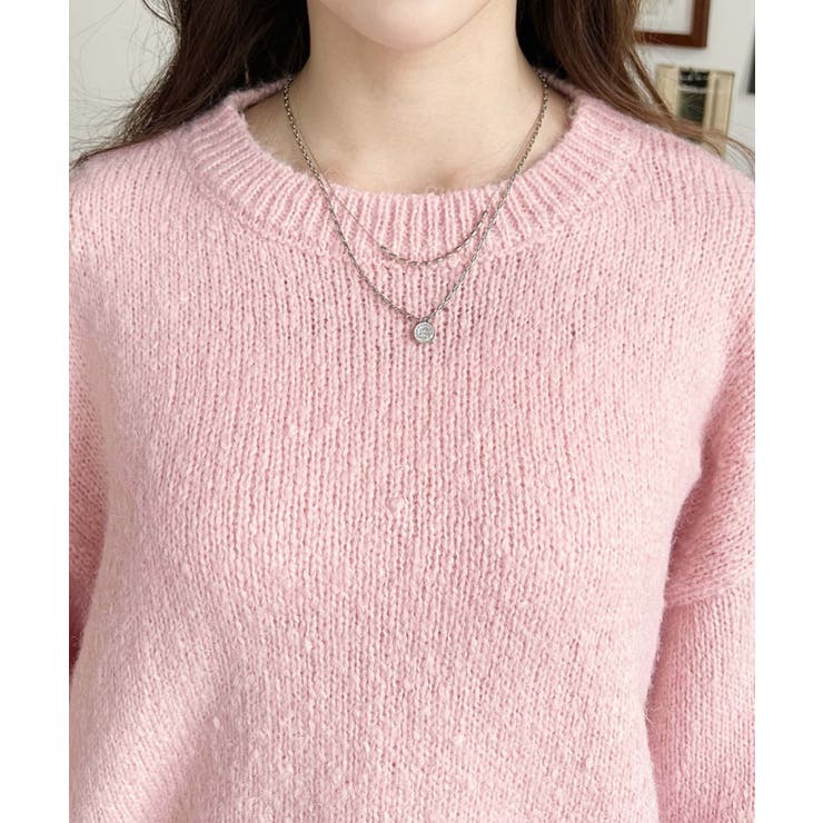 モヘアライクベーシックニットプルオーバー | moment+ | 詳細画像29