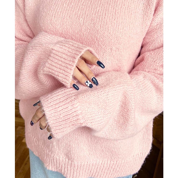 モヘアライクベーシックニットプルオーバー | moment+ | 詳細画像31