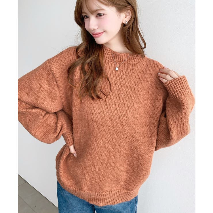 ＼13色展開♪／モヘアライクベーシックニットプルオーバー | moment+ | 詳細画像60 