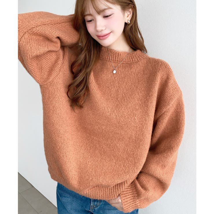 ＼13色展開♪／モヘアライクベーシックニットプルオーバー | moment+ | 詳細画像61 