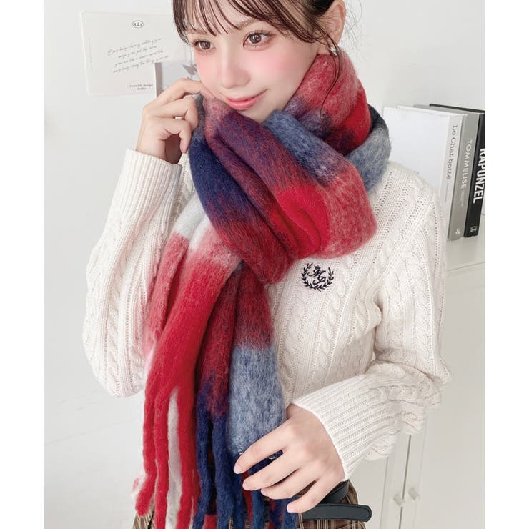 刺繍入りケーブルショート丈ニットプルオーバー | moment+ | 詳細画像11 