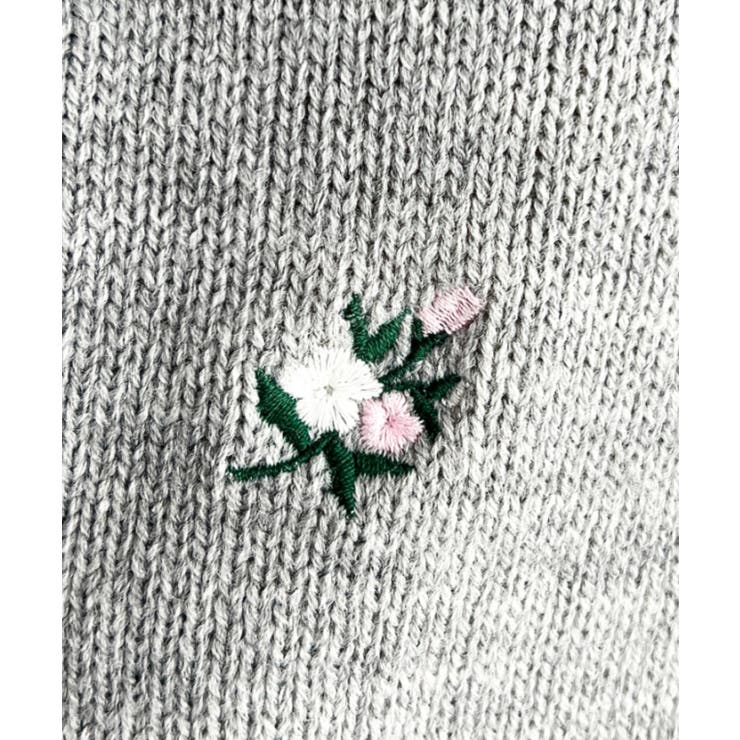 ＼ロマンティックに♡／花柄刺繍ニットカーディガン | moment+ | 詳細画像17 