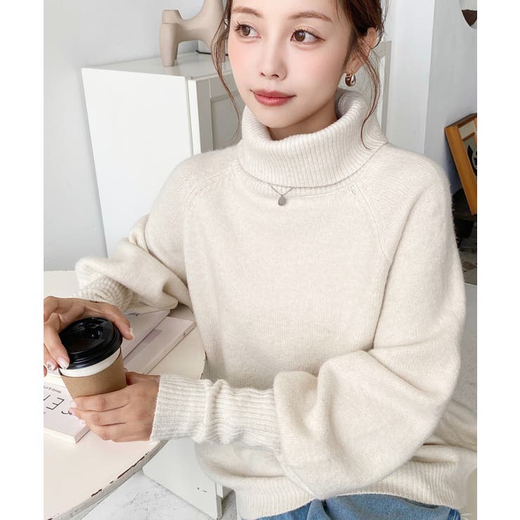 ハイネックモチモチニットプルオーバー | moment+ | 詳細画像10 