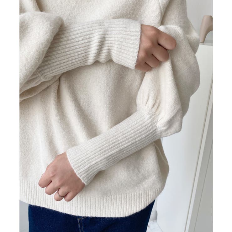 ハイネックモチモチニットプルオーバー | moment+ | 詳細画像16 