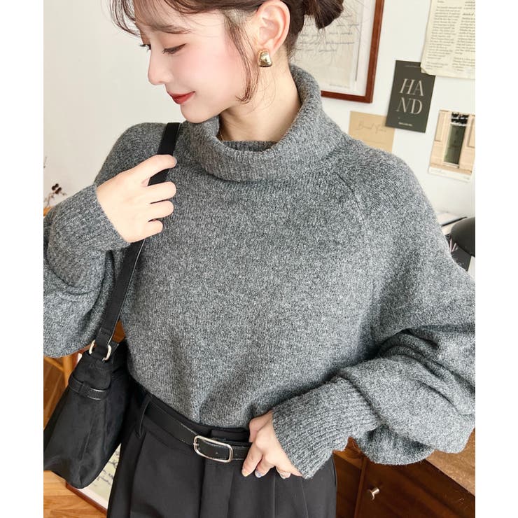 ハイネックモチモチニットプルオーバー | moment+ | 詳細画像24 