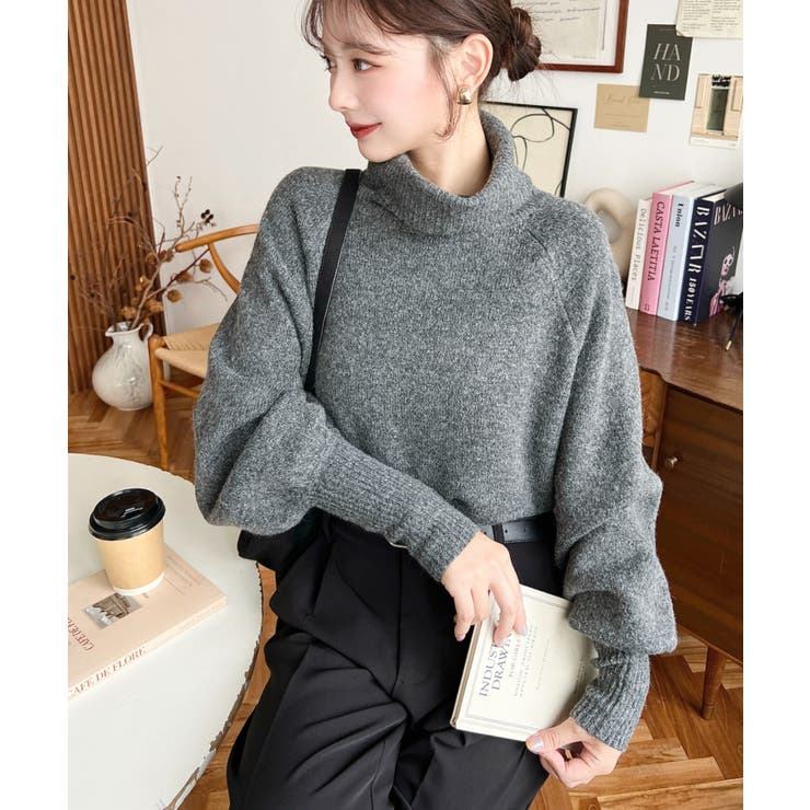 ハイネックモチモチニットプルオーバー | moment+ | 詳細画像26 