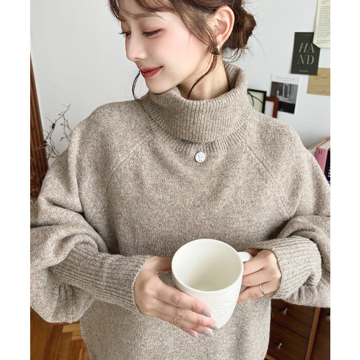 ハイネックモチモチニットプルオーバー | moment+ | 詳細画像28 