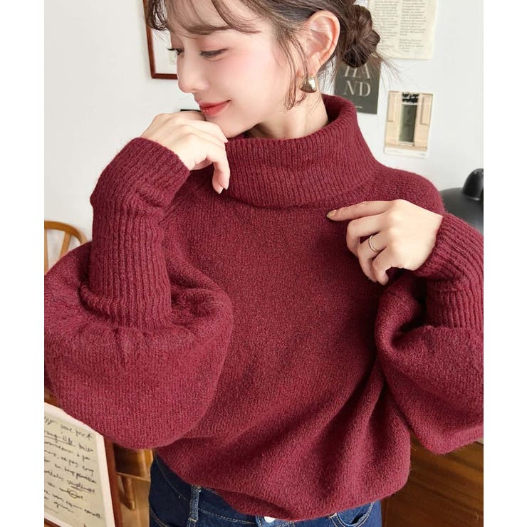 ハイネックモチモチニットプルオーバー | moment+ | 詳細画像32 