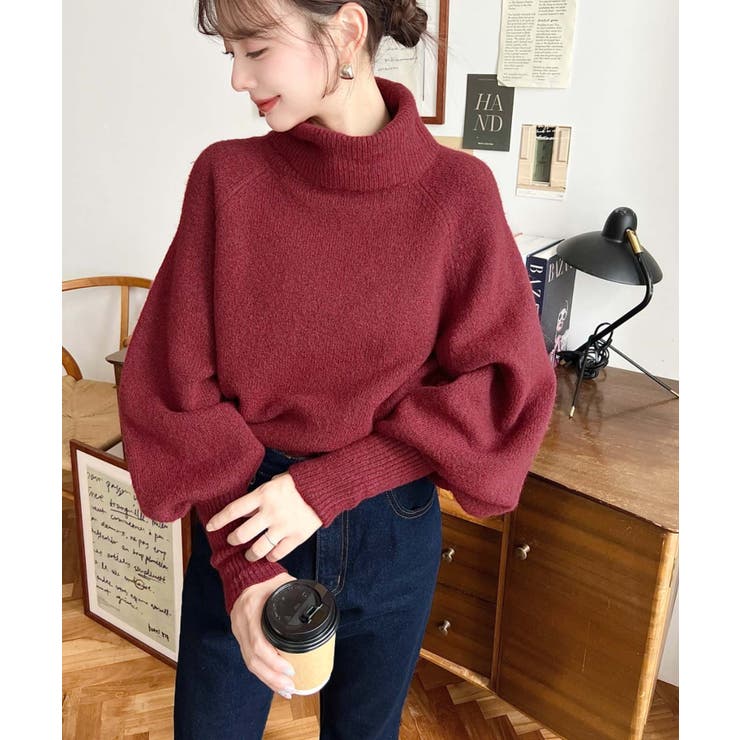 ハイネックモチモチニットプルオーバー | moment+ | 詳細画像33 