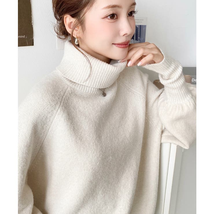 ハイネックモチモチニットプルオーバー | moment+ | 詳細画像6 