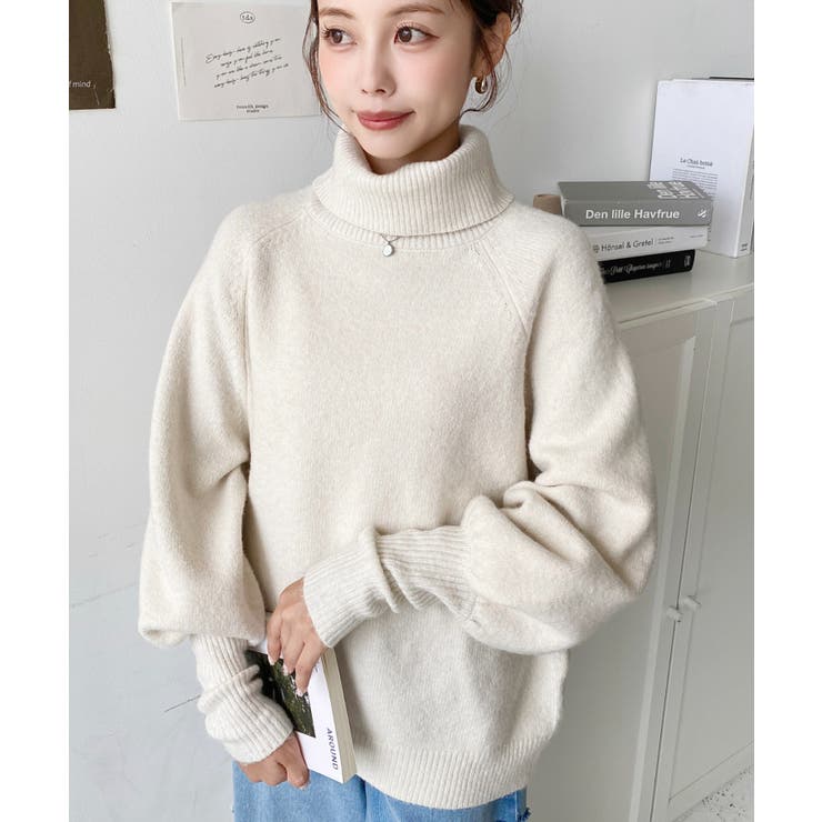 ハイネックモチモチニットプルオーバー | moment+ | 詳細画像9 