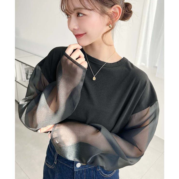 シアースリーブロングTシャツ | moment+ | 詳細画像17 