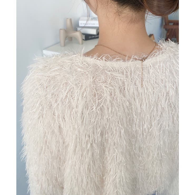 裾バルーンフリンジ長袖プルオーバー | moment+ | 詳細画像19 