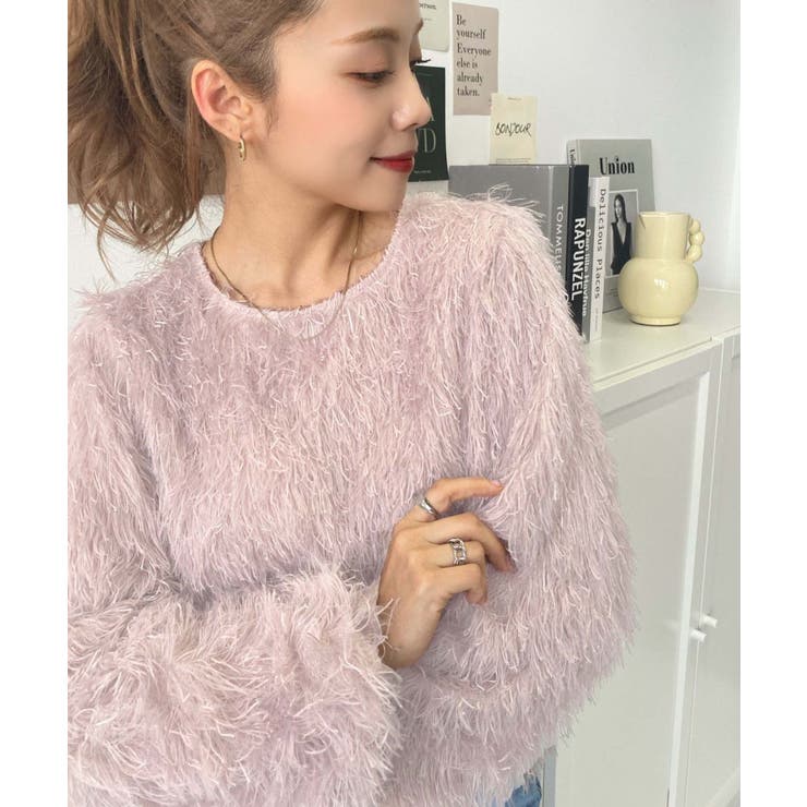 裾バルーンフリンジ長袖プルオーバー | moment+ | 詳細画像27 