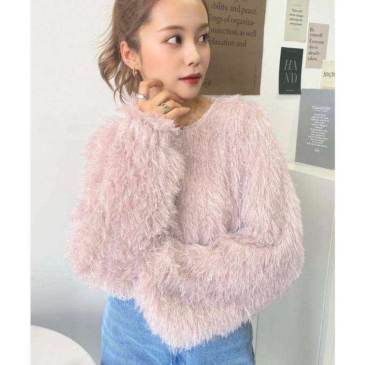 裾バルーンフリンジ長袖プルオーバー | moment+ | 詳細画像29 