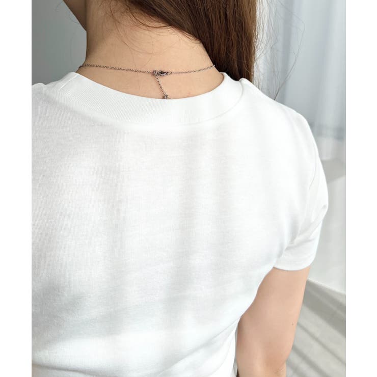 ワンポイント刺繍半袖チビTシャツ | moment+ | 詳細画像12 