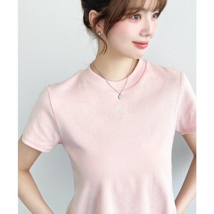ワンポイント刺繍半袖チビTシャツ | moment+ | 詳細画像23 