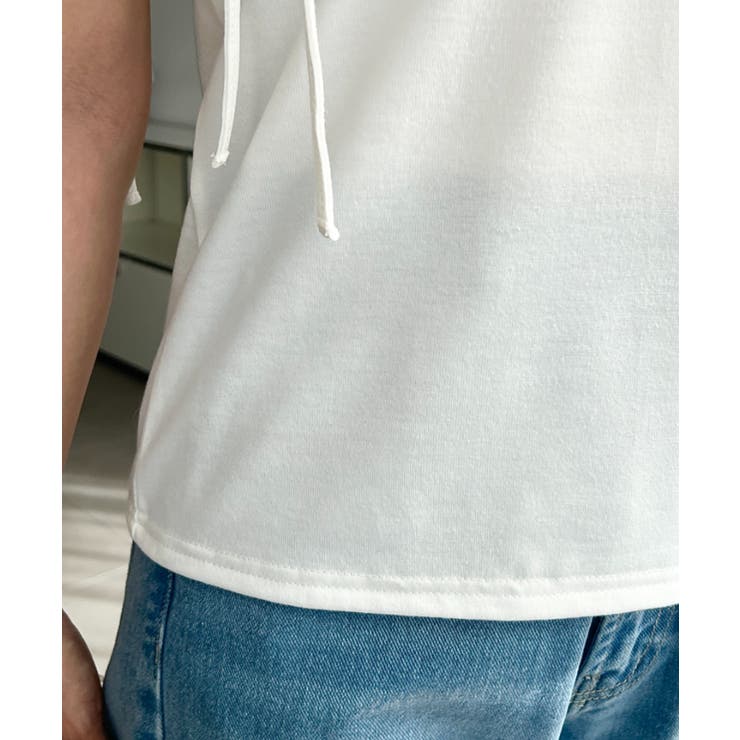 タックフリルノースリーブTシャツ  | moment+ | 詳細画像10 
