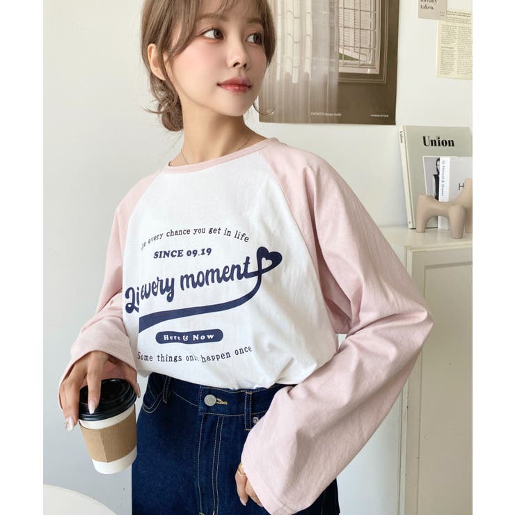 ラグランロゴプリントロンT 綿100％天竺 | moment+ | 詳細画像33 