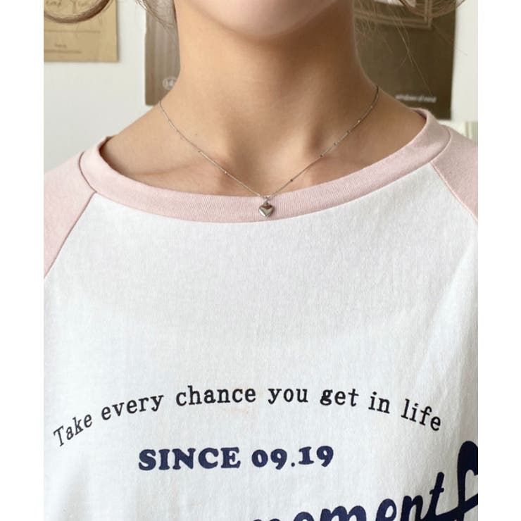 ラグランロゴプリントロンT 綿100％天竺 | moment+ | 詳細画像36 