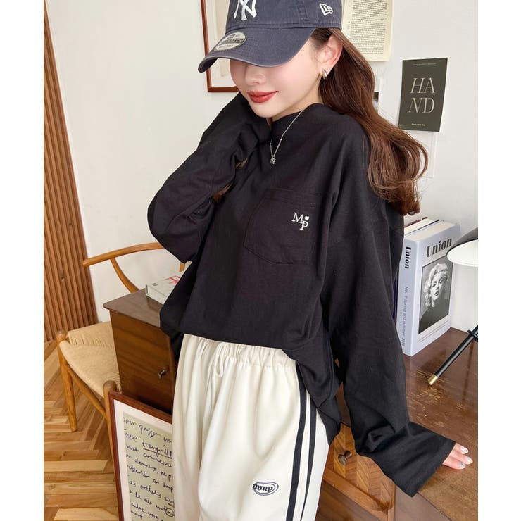 ワンポイント刺繍ポケットロンT | moment+ | 詳細画像26 