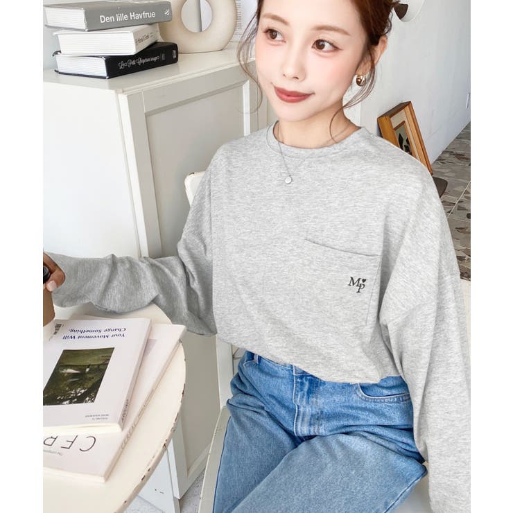 ワンポイント刺繍ポケットロンT | moment+ | 詳細画像50 