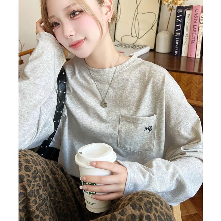 ワンポイント刺繍ポケットロンT | moment+ | 詳細画像52 