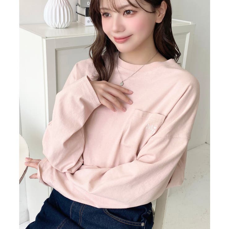 ワンポイント刺繍ポケットロンT | moment+ | 詳細画像57 