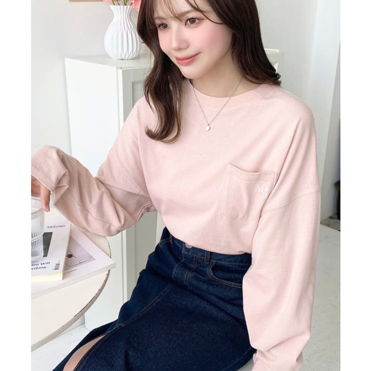 ワンポイント刺繍ポケットロンT | moment+ | 詳細画像58 