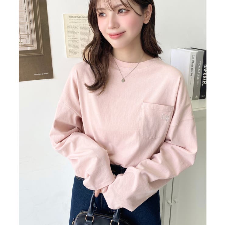 ワンポイント刺繍ポケットロンT | moment+ | 詳細画像59 