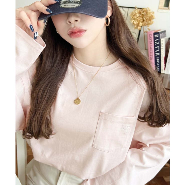 ワンポイント刺繍ポケットロンT | moment+ | 詳細画像62 