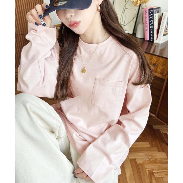 ワンポイント刺繍ポケットロンT | moment+ | 詳細画像63 