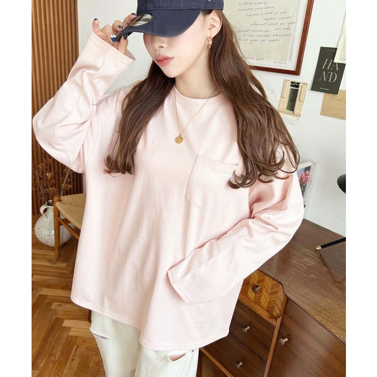 ワンポイント刺繍ポケットロンT | moment+ | 詳細画像64 