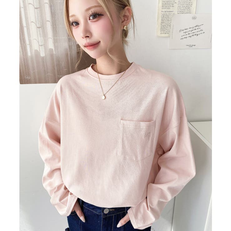 ワンポイント刺繍ポケットロンT | moment+ | 詳細画像65 