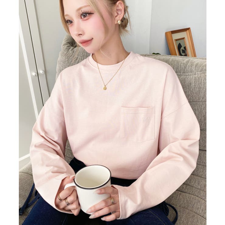 ワンポイント刺繍ポケットロンT | moment+ | 詳細画像67 