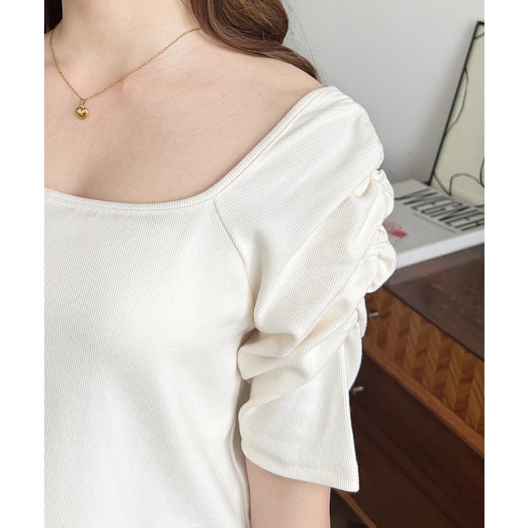 アシメスクエアネックプルオーバー | moment+ | 詳細画像12 