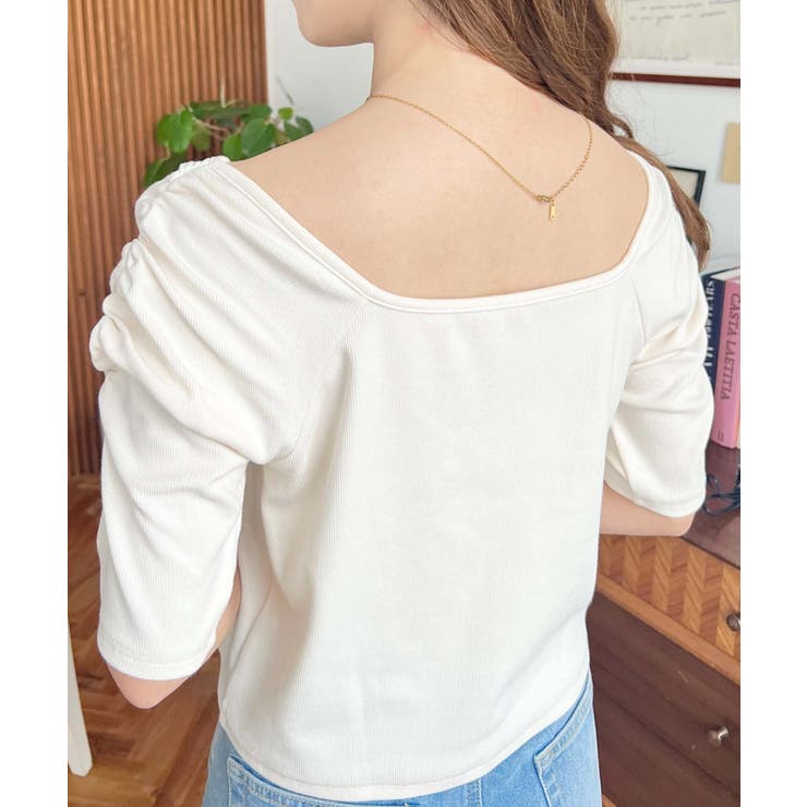 アシメスクエアネックプルオーバー | moment+ | 詳細画像14 