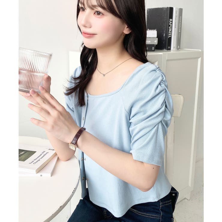 アシメスクエアネックプルオーバー | moment+ | 詳細画像21 