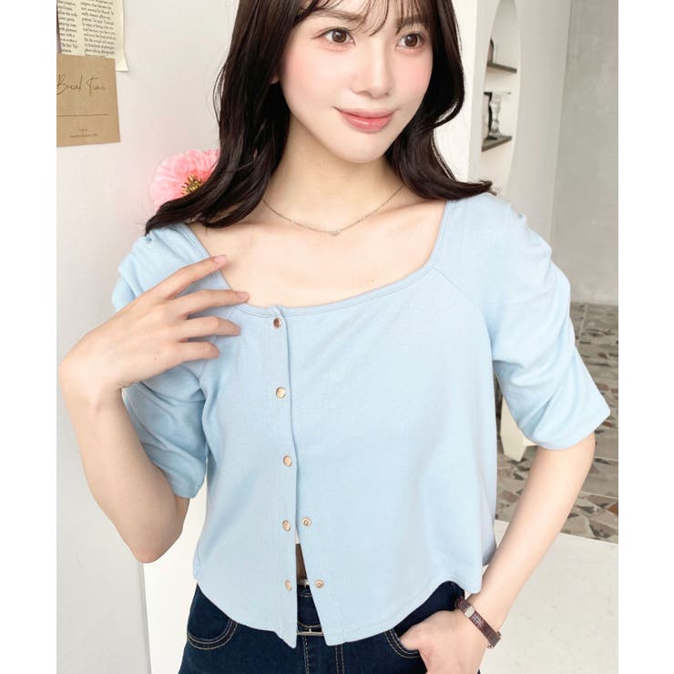 アシメスクエアネックプルオーバー | moment+ | 詳細画像22 