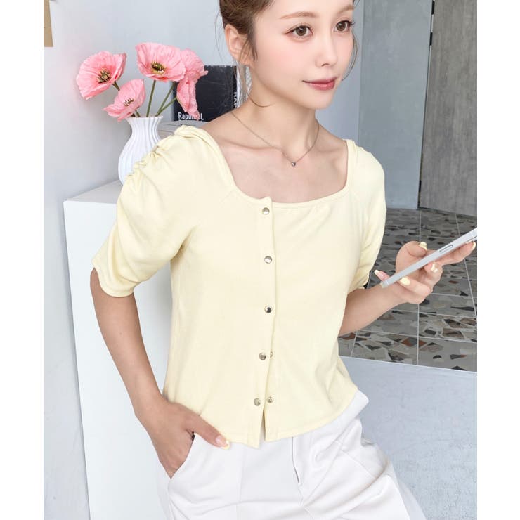 アシメスクエアネックプルオーバー | moment+ | 詳細画像26 