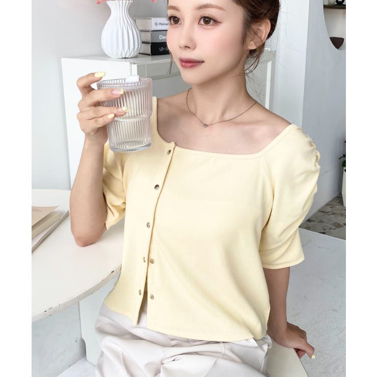 アシメスクエアネックプルオーバー | moment+ | 詳細画像28 