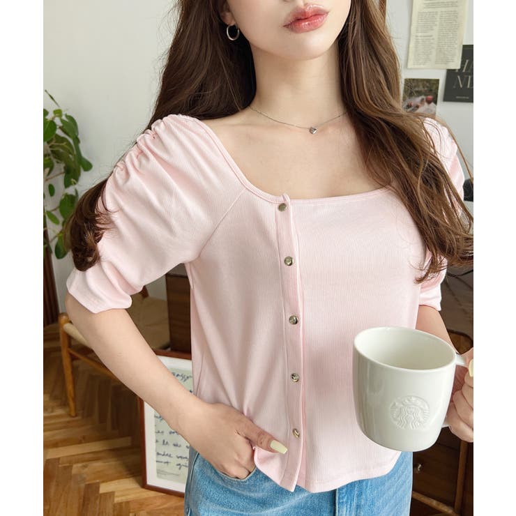 アシメスクエアネックプルオーバー | moment+ | 詳細画像30 