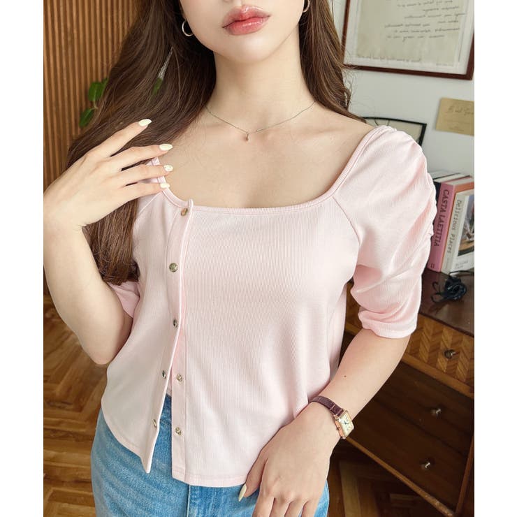 アシメスクエアネックプルオーバー | moment+ | 詳細画像33 