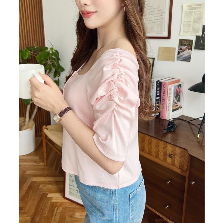 アシメスクエアネックプルオーバー | moment+ | 詳細画像34 