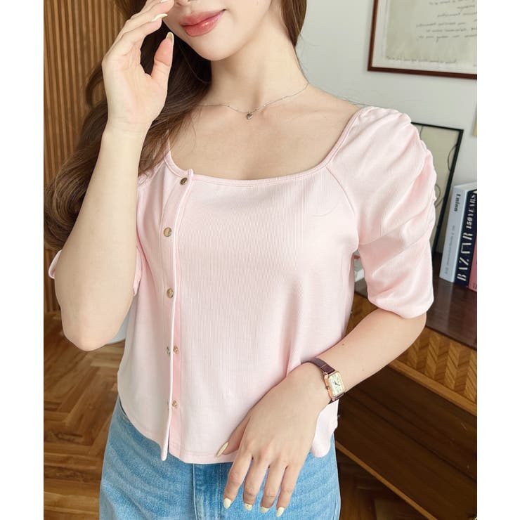 アシメスクエアネックプルオーバー | moment+ | 詳細画像35 