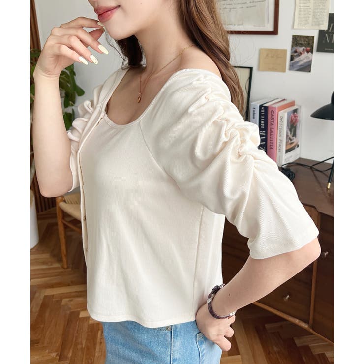 アシメスクエアネックプルオーバー | moment+ | 詳細画像7 