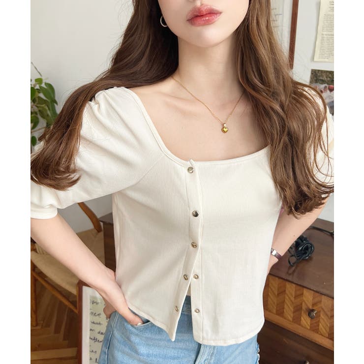 アシメスクエアネックプルオーバー | moment+ | 詳細画像9 